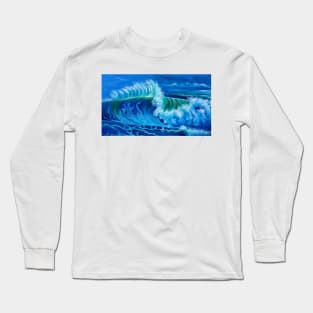 North Shore Waves Oahu Long Sleeve T-Shirt